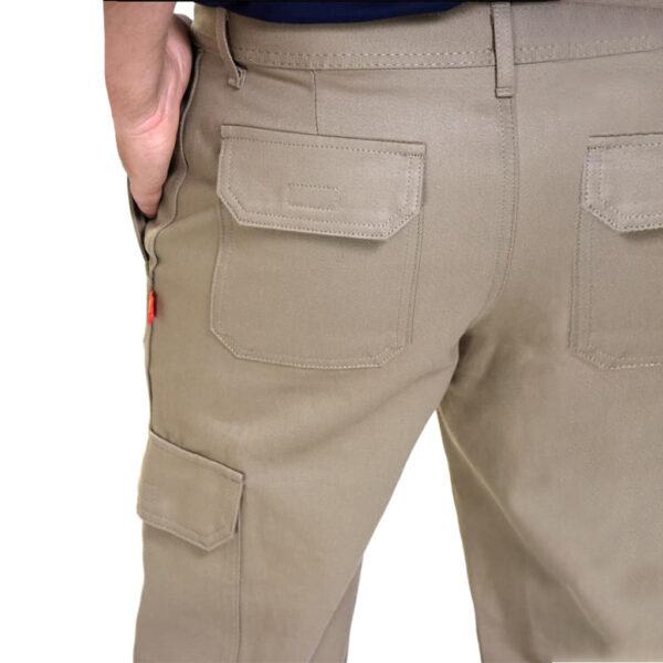 Pantalon Cargo De Trabajo Beige