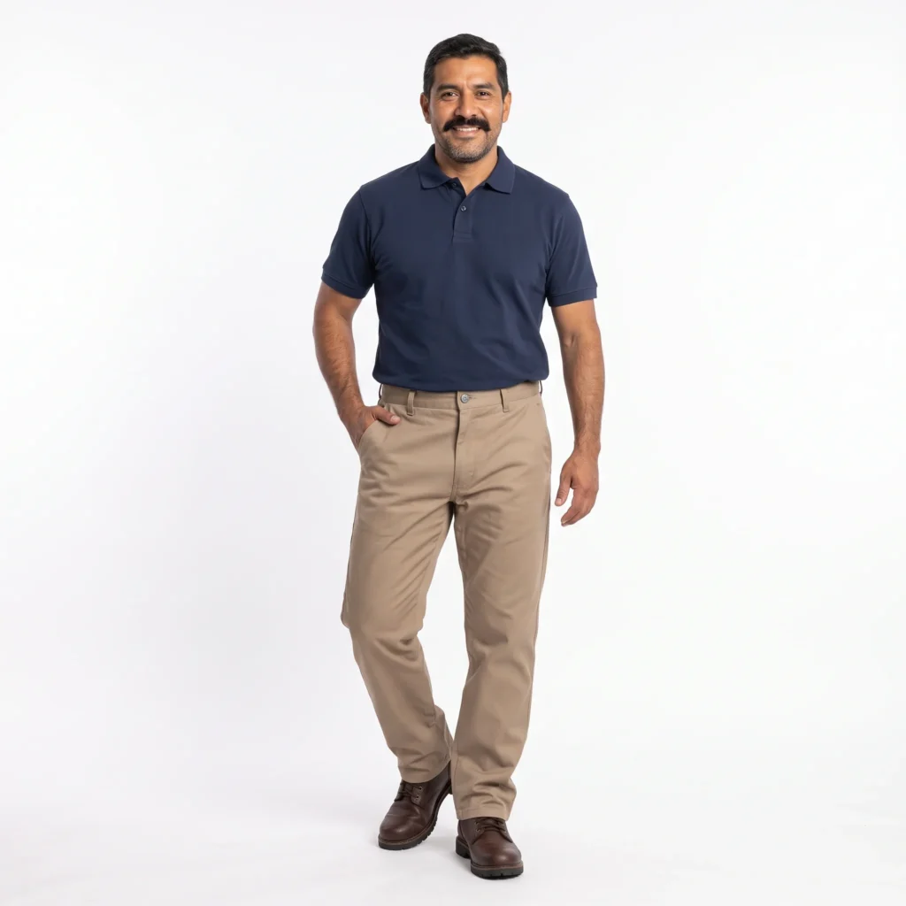 Detalle de tela del pantalón