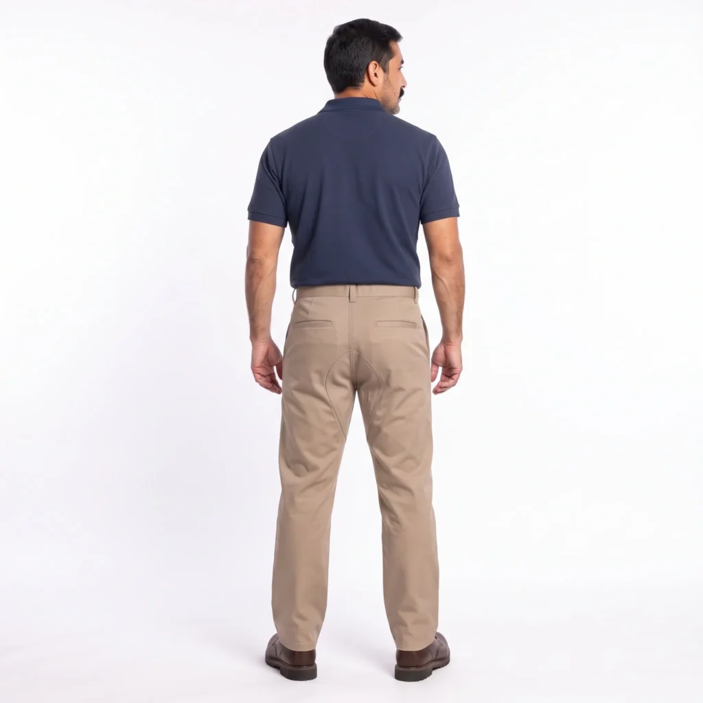 Detalle de calce del pantalón