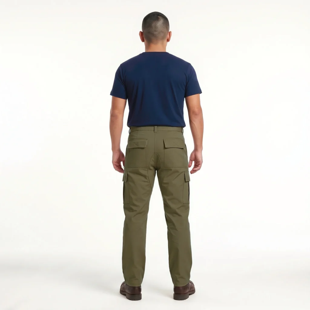 Vista del Pantalón Cargo Ripstop con costuras reforzadas